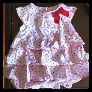 Janie and Jack Cherry Print Romper